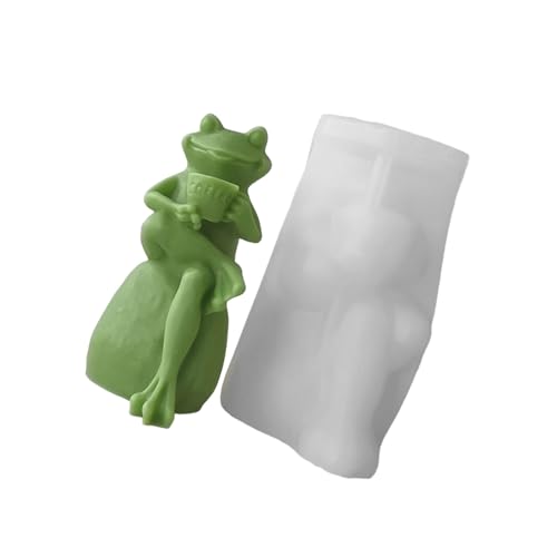 Silikonform Frosch, Cartoon-Tier-Gussform, Epoxidharz, Gips, Heimdekoration Silikonform Frosch, Cartoon-Tier-Gussform, Epoxidharz, Gips, Heimdekoration von PANGBOER