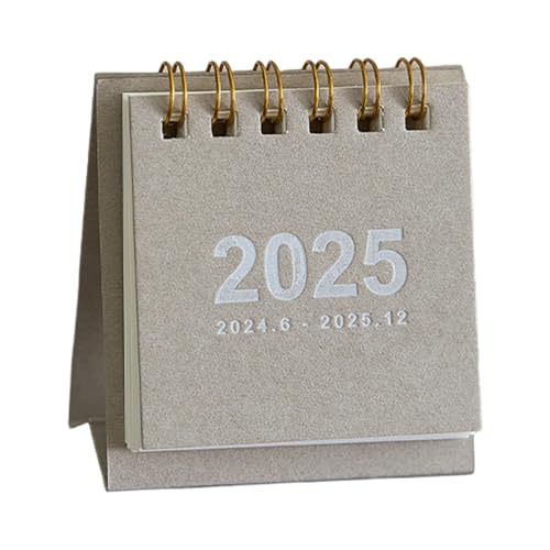 Stehkalender 2025 Kalender Desktop Zwillingsdrahtbindung Bindung Kleiner Schreibtisch für die Schule von PANGBOER