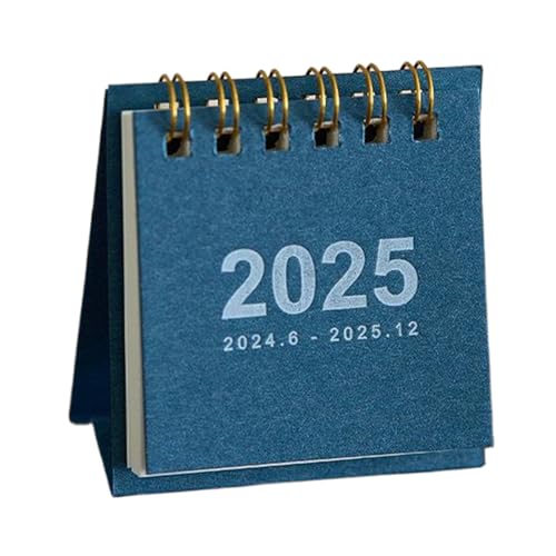 Stehkalender 2025 Kalender Desktop Zwillingsdrahtbindung Bindung Kleiner Schreibtisch für die Schule von PANGBOER