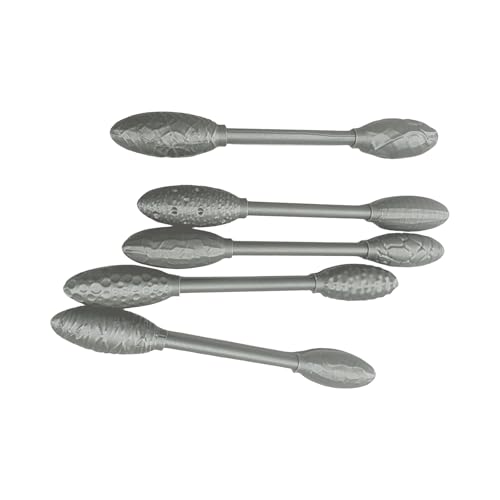 Tonkunst-Textur-Werkzeuge, 5-teiliges Textur-Werkzeug-Set, Stäbchen, Doppelkopf-Modellierstab, oval, Modelliermusterroller-Set von PANGBOER