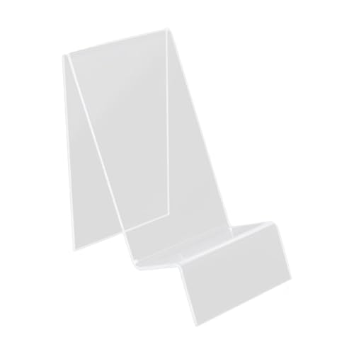 Transparenter Buchhalter, Acryl, Buchständer, Kochbuchständer, Zeitschriftenständer, Broschürenkarte, Acryl, Buchstützen, Rezepthalter, transparenter Zeitschriftenständer für Schreibtischaufbewahrung von PANGBOER