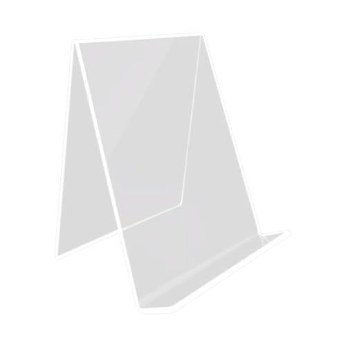 Transparenter Buchhalter, Acryl, Buchständer, Kochbuchständer, Zeitschriftenständer, Broschürenkarte, Acryl, Buchstützen, Rezepthalter, transparenter Zeitschriftenständer für Schreibtischaufbewahrung von PANGBOER