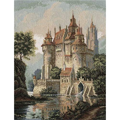 PANNA - Kreuzstich set - Schloss in den Bergen - ZU-1280 - Sticken erwachsene - Aida stoff - 36.5 x 27.5 cm - DIY set von PANNA