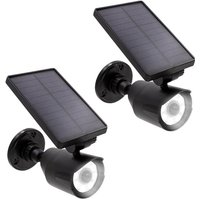 Safe Light Solar led Doppelpack - 8 Hochleistungs-LEDs - bis zu 7,5 Meter Reichweite - wetterfest & robust - Abschaltfunktion - Tageslicht-Sensor von PANTA