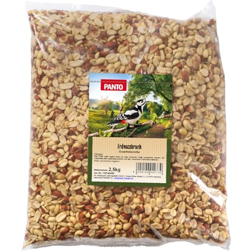 PANTO Erdnussbruch Vogelfutter 7 x 2,5 kg – energiereiches Vogelfutter aus Erdnusskernen, Wildvogelfutter aus halben & ganzen Erdnüssen für Futterplätze & Vogelhäuschen PANTO Erdnussbruch Vogelfutter 7 x 2,5 kg – energiereiches Vogelfutter aus Erdnusskernen, Wildvogelfutter aus halben & ganzen Erdnüssen für Futterplätze & Vogelhäuschen von PANTO