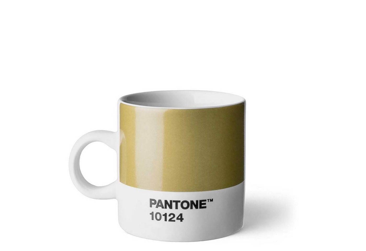 PANTONE Kaffeeservice, Fine Bone, Fine Bone, PANTONE Porzellan Espressotasse, dickwandig, spülmaschinenfest, 120ml von PANTONE