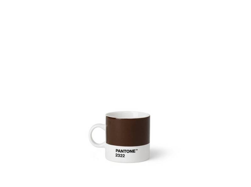 PANTONE Kaffeeservice, Fine Bone, Fine Bone, PANTONE Porzellan Espressotasse, dickwandig, spülmaschinenfest, 120ml von PANTONE