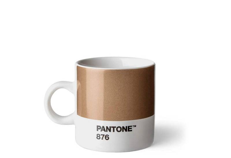 PANTONE Kaffeeservice, Fine Bone, Fine Bone, PANTONE Porzellan Espressotasse, dickwandig, spülmaschinenfest, 120ml von PANTONE
