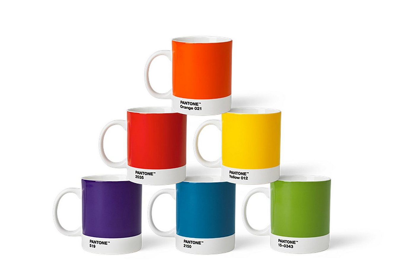 PANTONE Kaffeeservice, Fine China Porzellan, PANTONE Porzellan Kaffeebecher 6er-Set, spülmaschinenfest, 375 ml PANTONE Kaffeeservice, Fine China Porzellan, PANTONE Porzellan Kaffeebecher 6er-Set, spülmaschinenfest, 375 ml von PANTONE