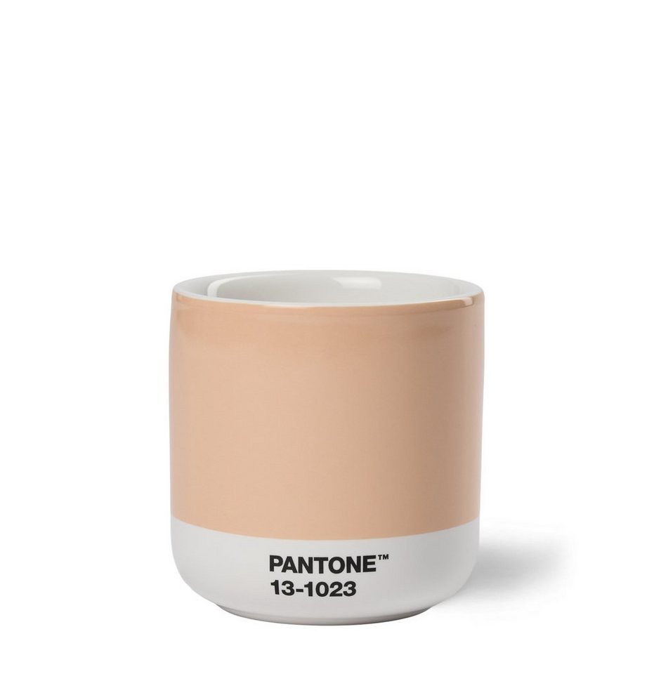 PANTONE Kaffeeservice Thermobecher Cortado, doppelwandig,190ml COY 2024 - Peach Fuzz 13-1023, Farbe des Jahres 2024 Pantone von PANTONE