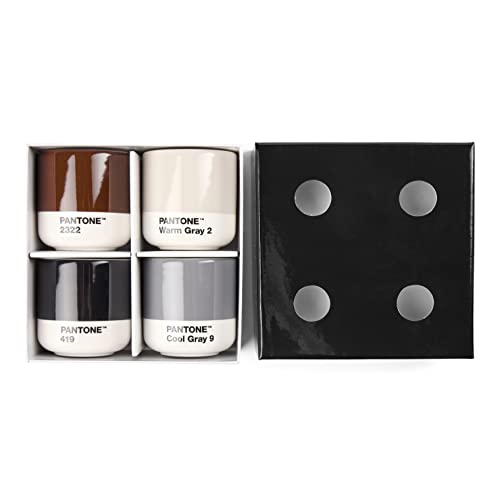 PANTONE Porzellan Macchiato Thermobecher, 4er-Set: Warm Gray 2 , Cool Gray 9, Brown 2322, Black 419 PANTONE Porzellan Macchiato Thermobecher, 4er-Set: Warm Gray 2 , Cool Gray 9, Brown 2322, Black 419 von PANTONE