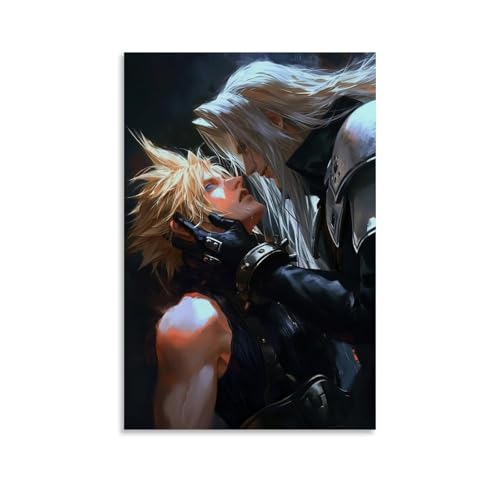 PANTTING Final Fantasy Poster, ästhetischer Leinwand-Kunstdruck, Heimdekoration für Schlafzimmer, Wohnzimmer, 30 x 45 cm, ungerahmter Stil PANTTING Final Fantasy Poster, ästhetischer Leinwand-Kunstdruck, Heimdekoration für Schlafzimmer, Wohnzimmer, 30 x 45 cm, ungerahmter Stil von PANTTING
