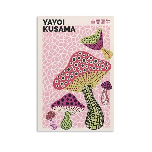 PANTTING Yayoi Kusama Pilze, japanische moderne Wandkunst, Poster, ästhetischer Leinwand-Kunstdruck, Heimdekoration für Schlafzimmer, Wohnzimmer, 30 x 45 cm, ungerahmter Stil PANTTING Yayoi Kusama Pilze, japanische moderne Wandkunst, Poster, ästhetischer Leinwand-Kunstdruck, Heimdekoration für Schlafzimmer, Wohnzimmer, 30 x 45 cm, ungerahmter Stil von PANTTING