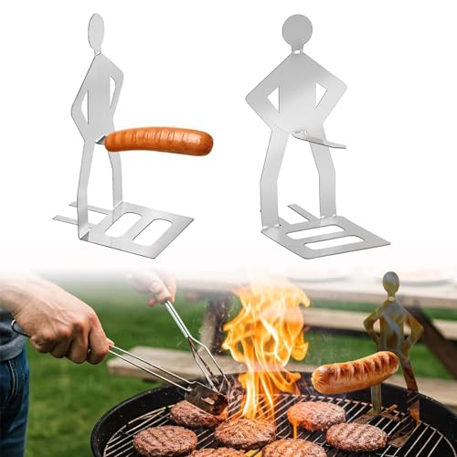 2-Teiliger Würstchengrill Grillständer 20,5 * 7,5CM Edelstahlgrill Stehender Mann Hotdog-Grill Lustiger Grillwursthalter Kreativer Stehender Mann Wurst Grillständer Picknick und Küche 2-Teiliger Würstchengrill Grillständer 20,5 * 7,5CM Edelstahlgrill Stehender Mann Hotdog-Grill Lustiger Grillwursthalter Kreativer Stehender Mann Wurst Grillständer Picknick und Küche von PANYI