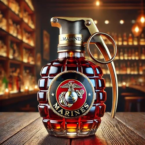 PANYIXUAN Militär Handgranate Whisky Flasche, 300ml Whisky Dekanter Sets für Männer, Sammlung Veteran Geschenke PANYIXUAN Militär Handgranate Whisky Flasche, 300ml Whisky Dekanter Sets für Männer, Sammlung Veteran Geschenke von PANYIXUAN