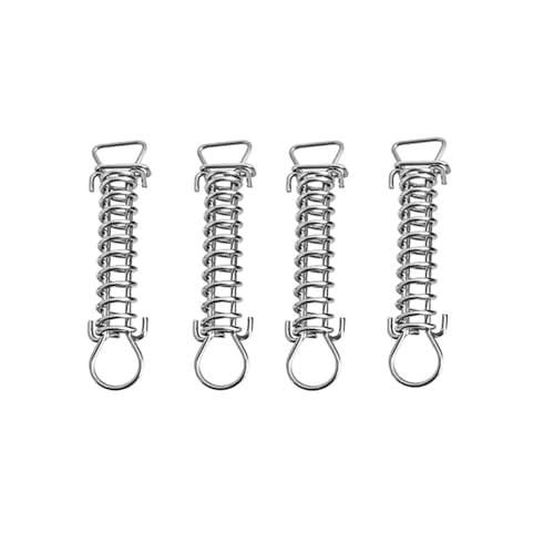 Universal Pool Sicherheitsabdeckung Edelstahlfedern mit Stopper D-Ring und schützender Vinyl-Ersatzfederabdeckung für Schwimmbad-Sicherheitsabdeckungen (4/Pack) von PAOSDKSUI