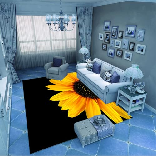 PAOSYTQQ Der kunstvolle abstrakte Sonnenblumenteppich bringt Kreativität in Ihr Zuhause 40x60cm PAOSYTQQ Der kunstvolle abstrakte Sonnenblumenteppich bringt Kreativität in Ihr Zuhause 40x60cm von PAOSYTQQ