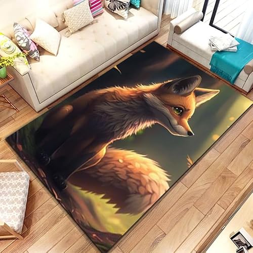 PAOSYTQQ Tier Fuchs Muster Teppich Teppich für Wohnzimmer Badezimmer Matte Kreative Fußmatte Teppich für Schlafzimmer Home Decor rutschfeste Bodenmatte 80x120cm PAOSYTQQ Tier Fuchs Muster Teppich Teppich für Wohnzimmer Badezimmer Matte Kreative Fußmatte Teppich für Schlafzimmer Home Decor rutschfeste Bodenmatte 80x120cm von PAOSYTQQ