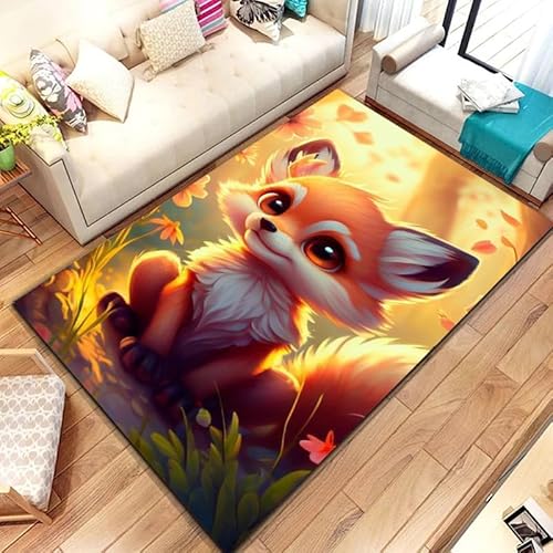 PAOSYTQQ Tier Fuchs Muster Teppich Teppich für Wohnzimmer Badezimmer Matte Kreative Fußmatte Teppich für Schlafzimmer Home Decor rutschfeste Bodenmatte 90x150cm PAOSYTQQ Tier Fuchs Muster Teppich Teppich für Wohnzimmer Badezimmer Matte Kreative Fußmatte Teppich für Schlafzimmer Home Decor rutschfeste Bodenmatte 90x150cm von PAOSYTQQ