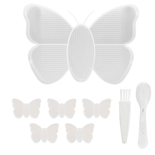 PAPABA 1 Set Diamant Malerei Tablett Multi-Fach Design Große Kapazität Schmetterling Form Tablett DIY Kunst Handwerk Liefert von PAPABA