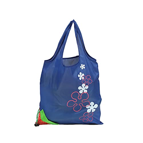PAPABA Organizer-Tasche, leicht, faltbar, Erdbeer-Einkaufstasche, vielseitig, große Kapazität Dunkelblau von PAPABA