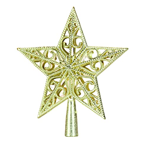 PAPABA Weihnachtsbaumdekoration mehrfarbige Weihnachtsbaum -Top -Stern -Ornamente DIY Dekoration Plastik D von PAPABA
