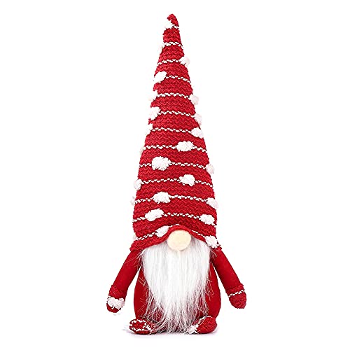 PAPAPI Weihnachts Dekoration Gesichtslose Puppe Puppe Nordisch Wind Zwerg Zuhause SchöNe Dekoration Feiertage Rot von PAPAPI