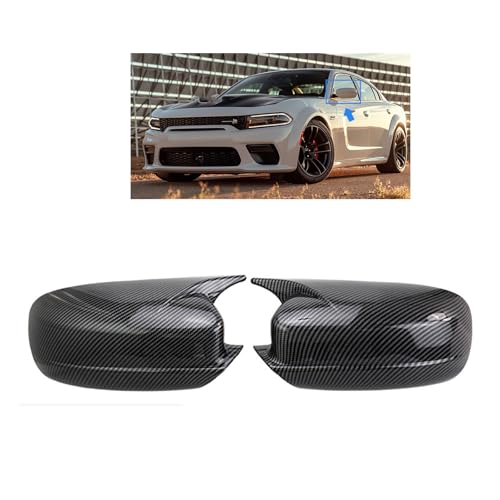 PAPEP 2 PCS Außenspiegelkappe für Dodge Charger 2011-2023, Auto Spiegelkappen Rückspiegelkappe Rückspiegeldeckel Rückspiegel Abdeckung Spiegelkappe,Carbon Fiber PAPEP 2 PCS Außenspiegelkappe für Dodge Charger 2011-2023, Auto Spiegelkappen Rückspiegelkappe Rückspiegeldeckel Rückspiegel Abdeckung Spiegelkappe,Carbon Fiber von PAPEP