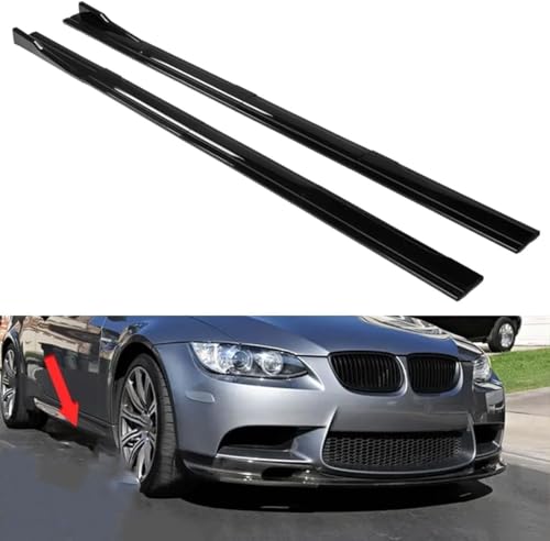 PAPEP Auto Seitenschweller für BMW E90 E91 E92 E93 M3 2007-2013, Seitenschweller Verlängerung Seitenrock Flügel Diffusor Trittbretter Anticrash Zubehör,Glossy Black PAPEP Auto Seitenschweller für BMW E90 E91 E92 E93 M3 2007-2013, Seitenschweller Verlängerung Seitenrock Flügel Diffusor Trittbretter Anticrash Zubehör,Glossy Black von PAPEP