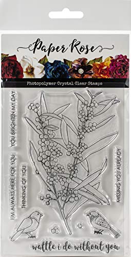 PAPER ROSE -3PL 18072 Transparente Stempel, Wattle I Do, Einheitsgröße von Paper Rose