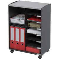 PAPERFLOW Bürowagen 51,4 x 33,0 x 72,0 cm schwarz von PAPERFLOW