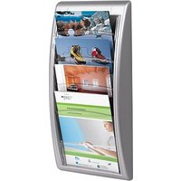 AKTION: PAPERFLOW Wandprospekthalter Kompakt silber DIN A4 hoch 4 Fächer AKTION: PAPERFLOW Wandprospekthalter Kompakt silber DIN A4 hoch 4 Fächer von PAPERFLOW