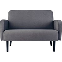 PAPERFLOW 2-Sitzer Sofa LISBOA grau schwarz Stoff von PAPERFLOW
