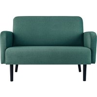 PAPERFLOW 2-Sitzer Sofa LISBOA grün schwarz Stoff von PAPERFLOW