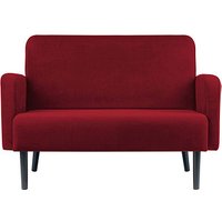 meet powered by PAPERFLOW 2-Sitzer Sofa LISBOA rot schwarz Stoff von meet powered by PAPERFLOW