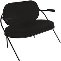 meet powered by PAPERFLOW 2-Sitzer Sofa SATURNE schwarz Kunstleder von meet powered by PAPERFLOW