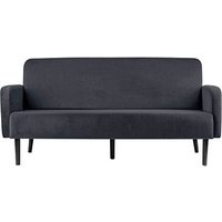 PAPERFLOW 3-Sitzer Sofa LISBOA anthrazit schwarz Stoff von PAPERFLOW