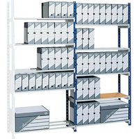 PAPERFLOW Anbau-Schwerlastregal RangEco 517S blau 100,0 x 68,0 x 200,0 cm von PAPERFLOW