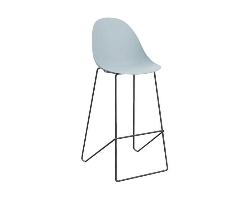 PAPERFLOW Barhocker Void (2er-Set), mit Fußablage, fester Sitzschale, Stahlgestell, Sitzhöhe 76 cm von PAPERFLOW
