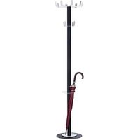 PAPERFLOW Kleiderständer easyCloth Steel Range Modell D anthrazit Metall 12 Haken 35,0 x 175,0 cm von PAPERFLOW