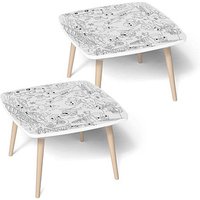PAPERFLOW Kids Unterwegs Maltisch weiß 60,0 x 60,0 x 40,0 cm von PAPERFLOW