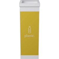 PAPERFLOW Mülleimer 60,0 l weiß, gelb von PAPERFLOW