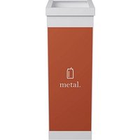 PAPERFLOW Mülleimer 60,0 l weiß, orange von PAPERFLOW