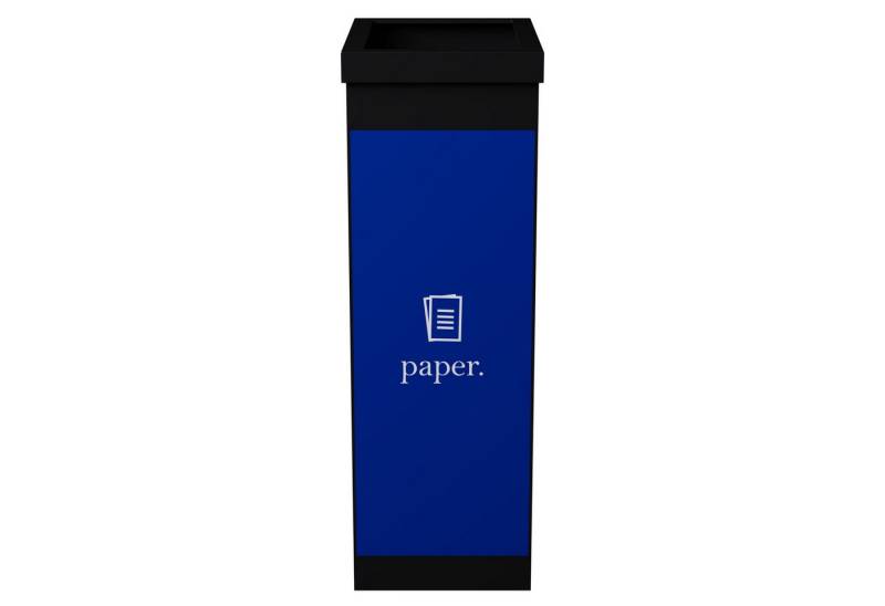 PAPERFLOW Papierkorb Mülltrenner Papier CTSPA.01 60l schwarz von PAPERFLOW