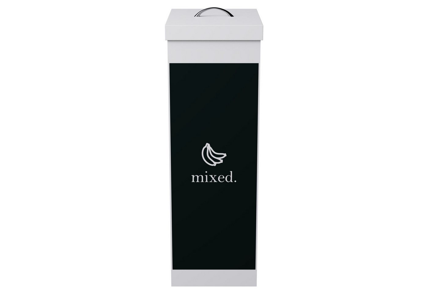 PAPERFLOW Papierkorb Mülltrenner Restmüll CTSMX.13 60l weiß von PAPERFLOW