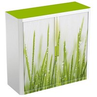 PAPERFLOW easyOffice Rollladenschrank Gras ohne Fachböden 110,0 x 41,5 x 104,0 cm von PAPERFLOW