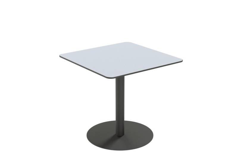 PAPERFLOW Schreibtisch Bistrotisch Cross TRCROS8080M.02 80x80x75cm grau von PAPERFLOW