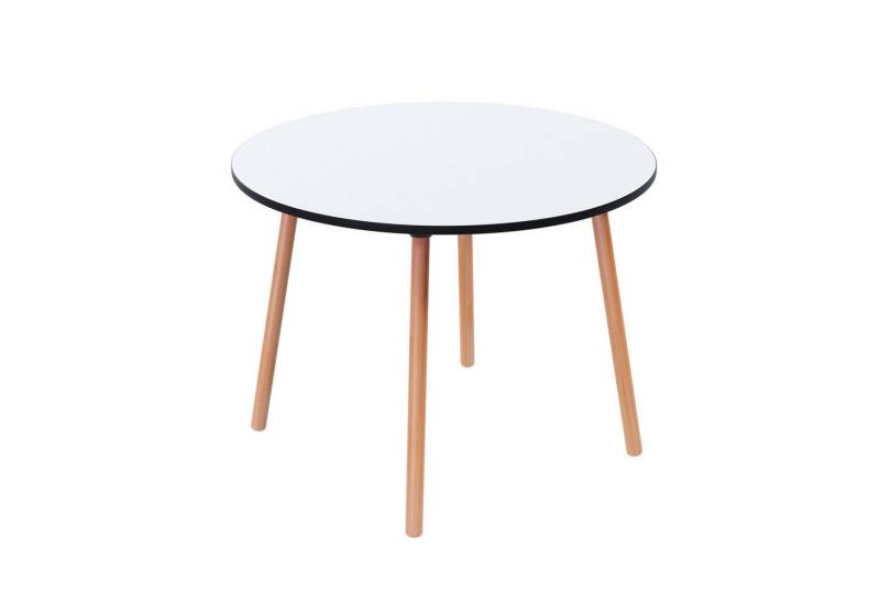 PAPERFLOW Schreibtisch Bistrotisch Palomba TRPR100.23.13 rund 100cm buche/weiß von PAPERFLOW