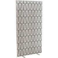 PAPERFLOW Trennwand easyScreen Black & White, 60485 bunt 94,0 x 173,4 cm von PAPERFLOW
