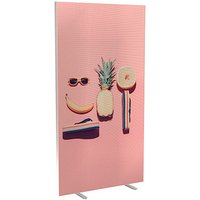 PAPERFLOW Trennwand easyScreen Tropical, 61323 bunt 94,0 x 173,4 cm von PAPERFLOW